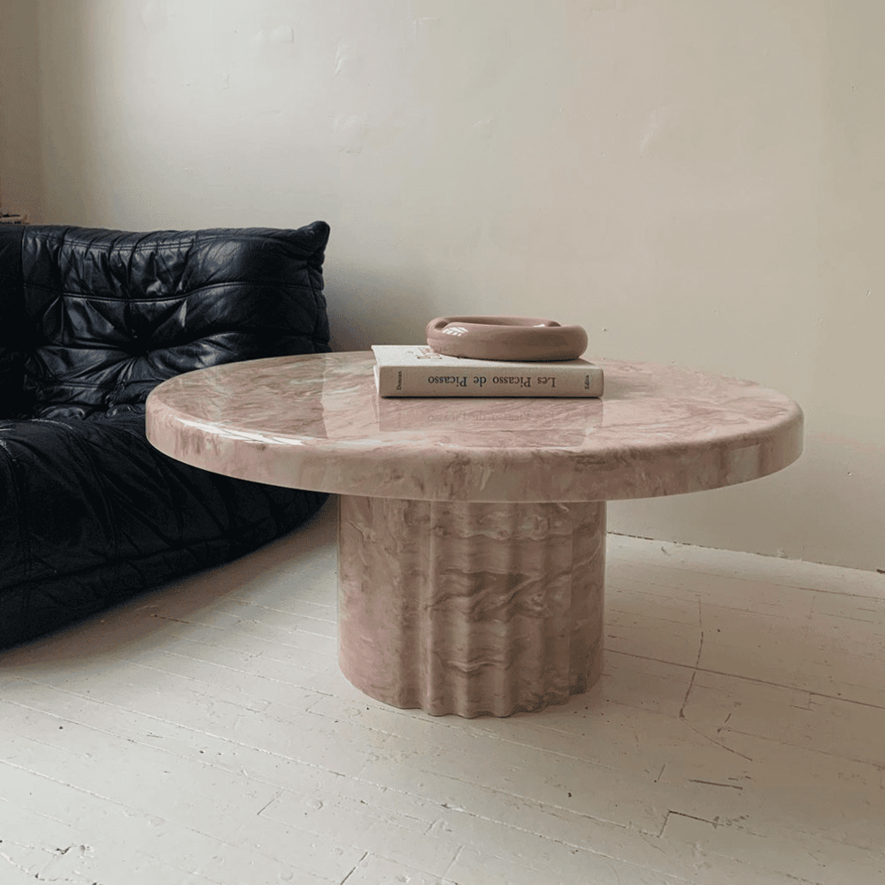Cotton Candy Pink Side Table