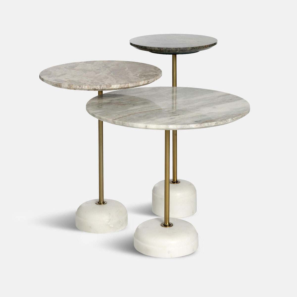 Fantastic Voyage Marble Side Table, LargeLow Marble